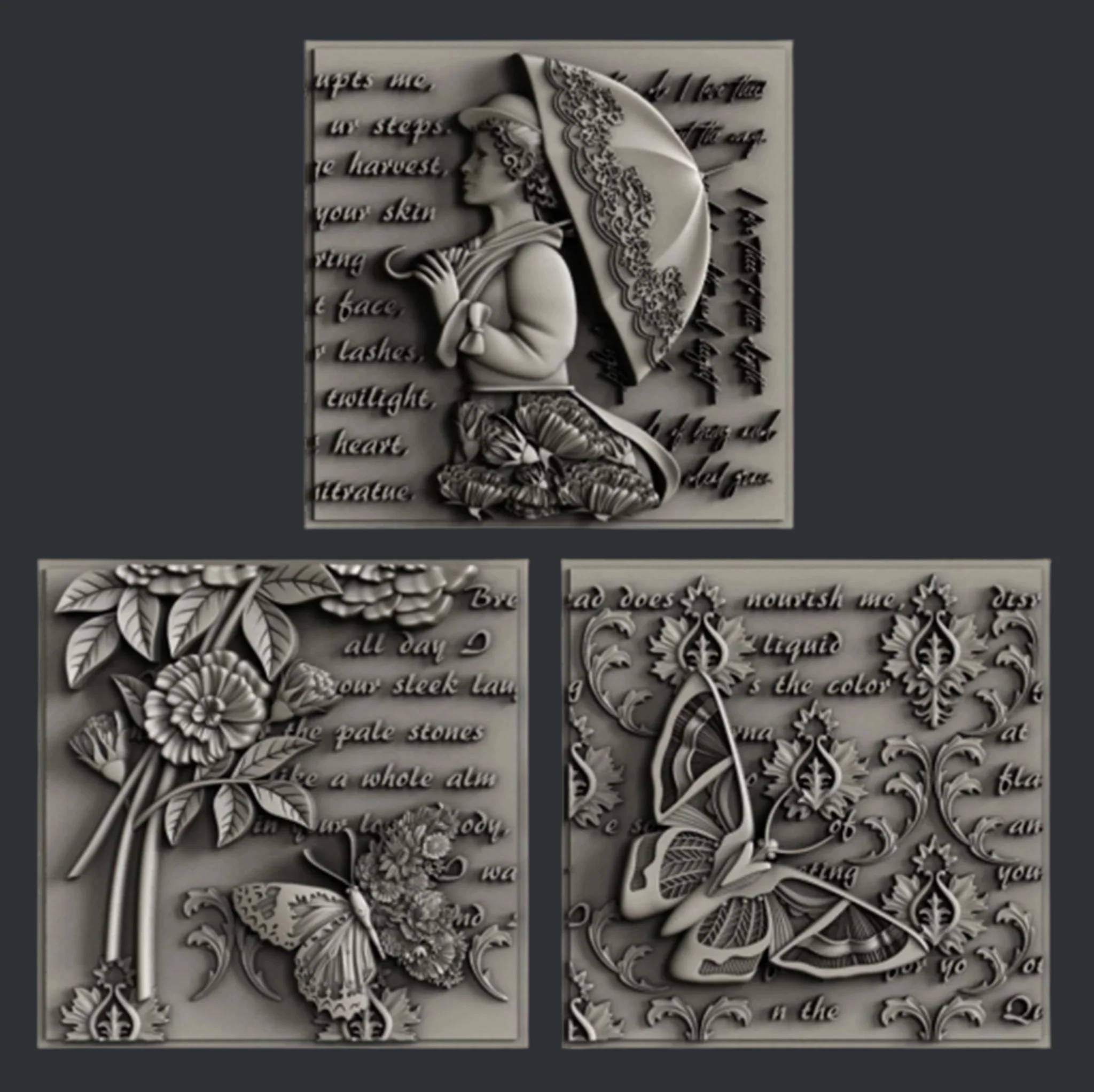 Zuri - Vintage Florals 2 Silicone Mold - Image 6