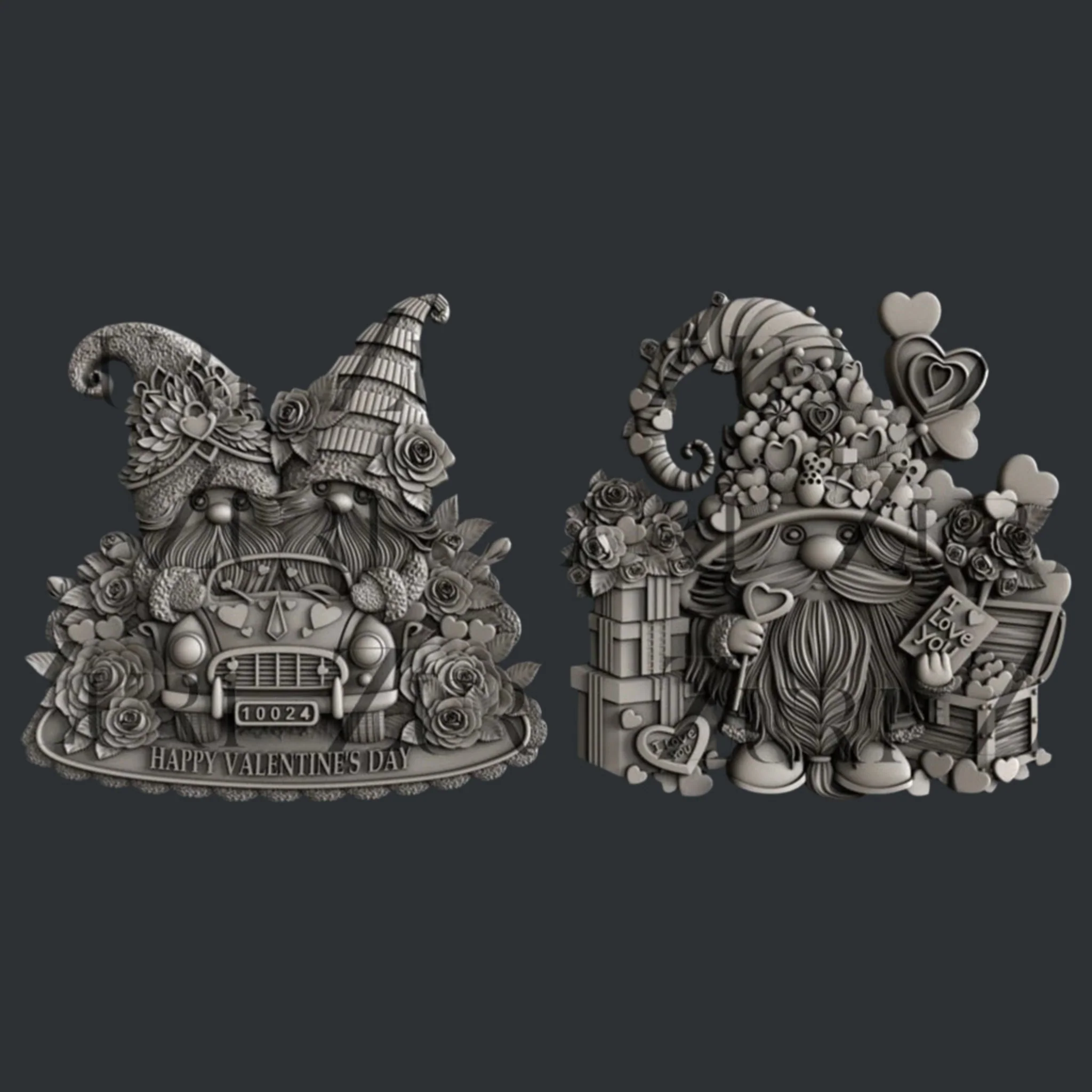 Zuri - Valentine's Gnomes Set 1 Silicone Mold - Image 5