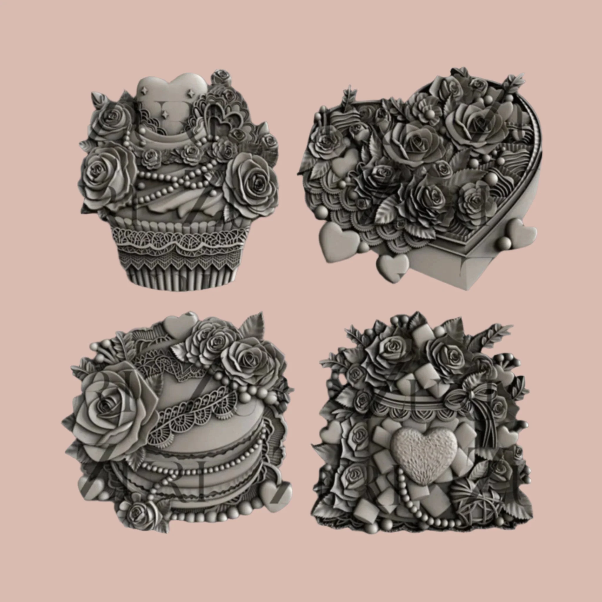 Zuri - Valentine's Sweets Silicone Mold - Image 4